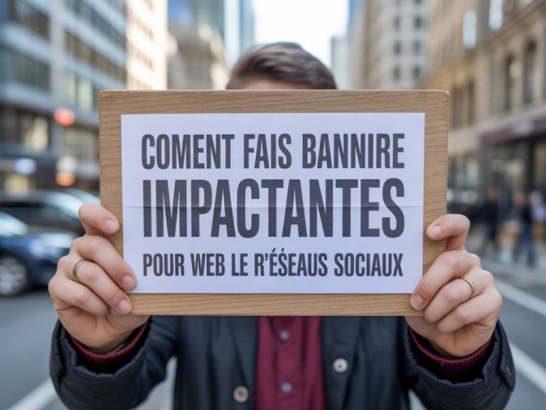 Comment faire des banniere impactantes pour le web et les réseaux sociaux